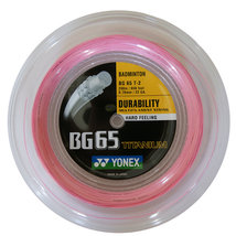YONEX BG65 Titanium Roze 200 METER YONEX BG65 Titanium Roze 200 METER