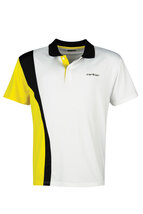 Carlton Mens Polo Function White Black Yellow